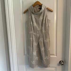 Elegant Taupe‎ Sleeveless Dress